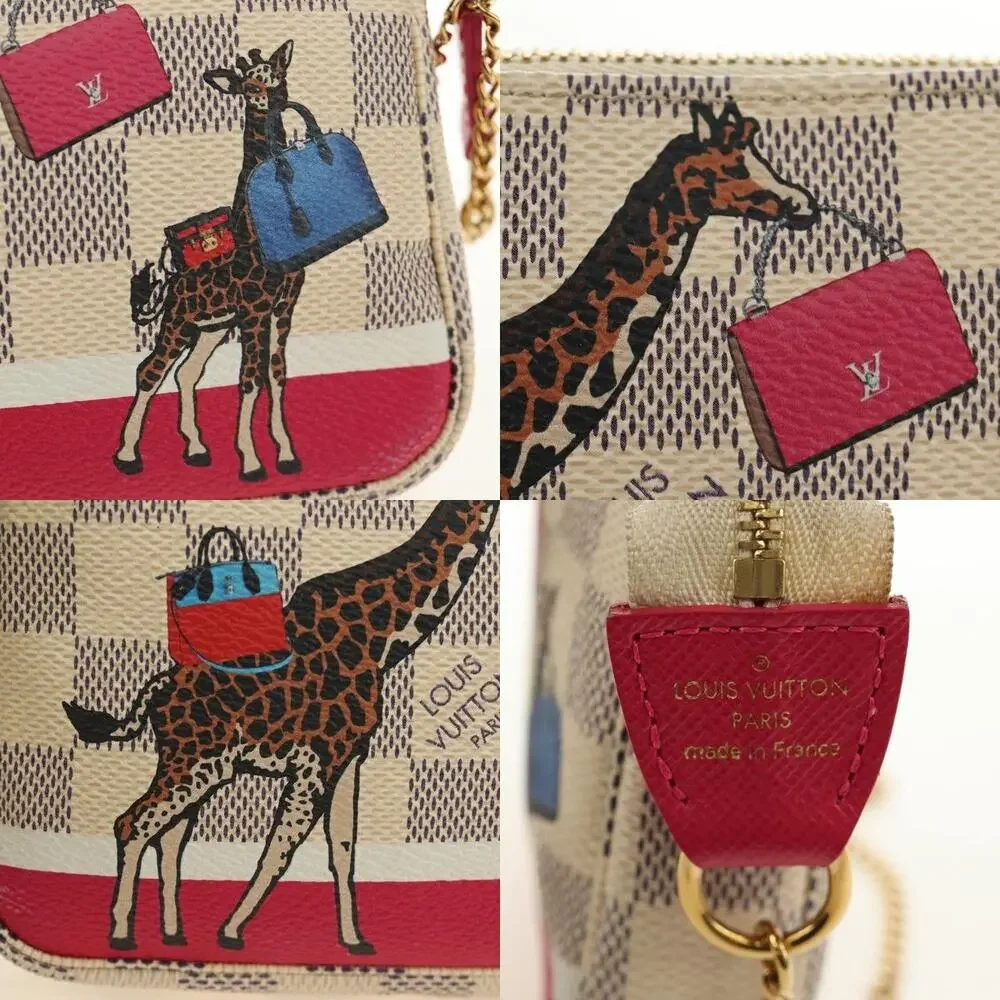Louis Vuitton Damier Azur Mini Pochette Accessoires Pouch White
